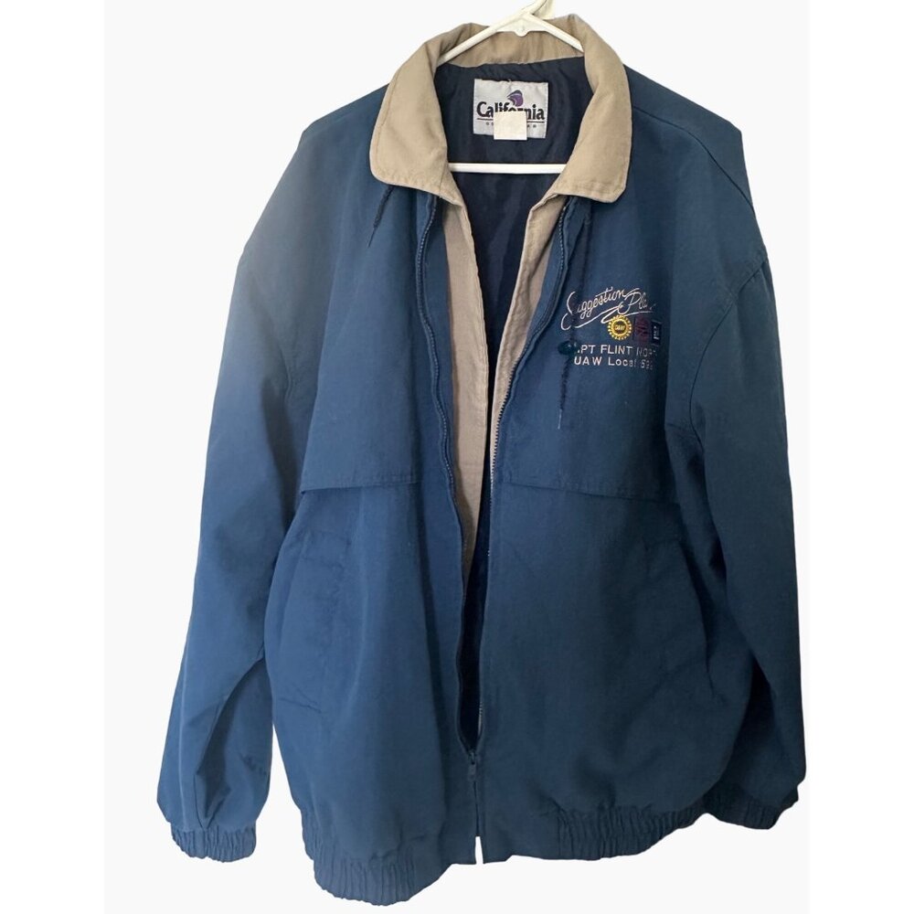 VTG California Outerwear GMPT Flint North UAW Local‎ 599 Jacket XL Tall